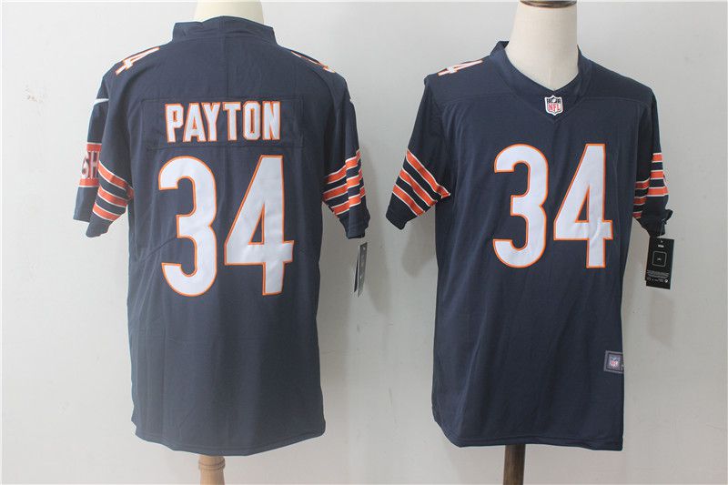 Men Chicago Bears 34 Payton Blue Nike Vapor Untouchable Limited NFL Jerseys